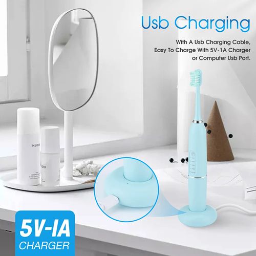 Ultrasonic Electric Toothbrushes Waterproof USB Charger Electric Ultrasonic Dental Calculus Remover Teeth Cleaner Dental Cleaning Teeth Whitening Scaler Dental Tartar Remover Oral Care