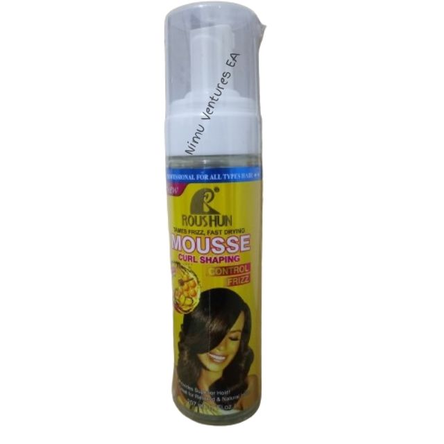 ROUSHUN Mousse Curl Shaping Control Frizz Foam Wrap Set Mousse Define Restore Bounce Curls No Frizz Restore Wig Curls - with Vitamin E Honey Protein Enriched