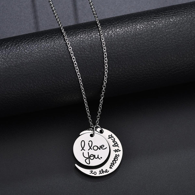 Promise Jewelry Pendant Stainless Steel Necklace For Couple Lovers Gift
