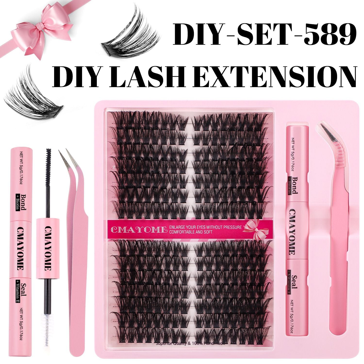 D Curve Single Cluster False Eyelash 8-16mm Gradient Natural Thickening DIY Segmented Grafted Hairy Eyelash for Women