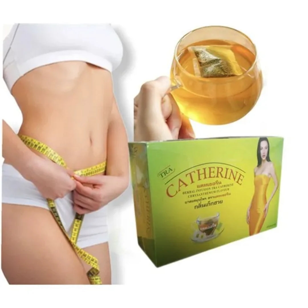 SLIMMING TEA Catherine Tea Chrysanthemum Herbal Weightloss - 32 Bags Green