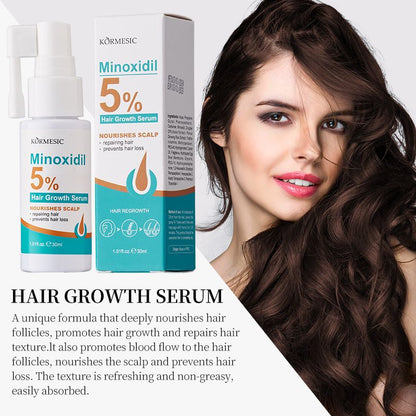 Kormesic 5% Minoxidil Hair Regrowth Treatment for Men & Women - Clinically Proven to Reverse Thinning Hair, Stimulate Follicles & Prevent Baldness