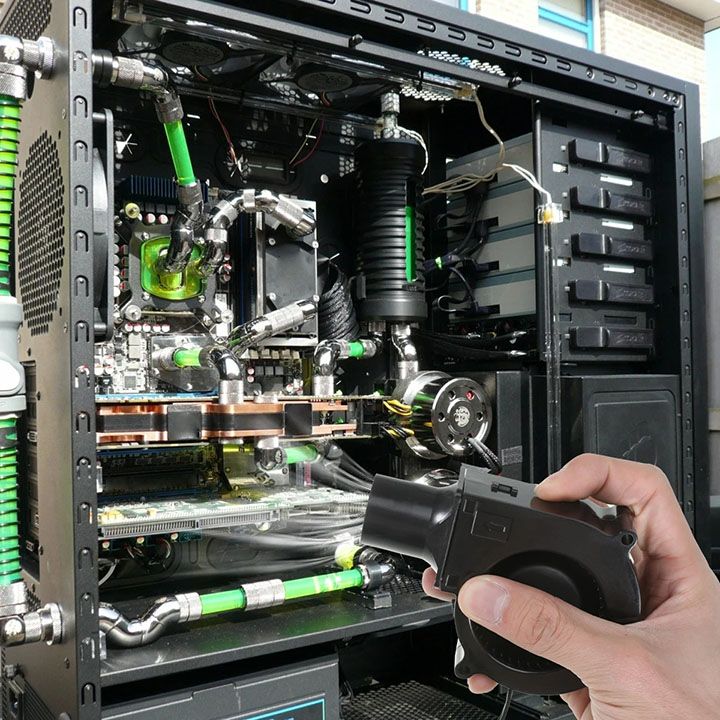 220V BBQ Fan Small Blast Engine with Air Collecting Adjustable Speed Cooking Tool EU Plug Handheld Barbecue Blower Camping AC Powered Fan Variable Speed Control