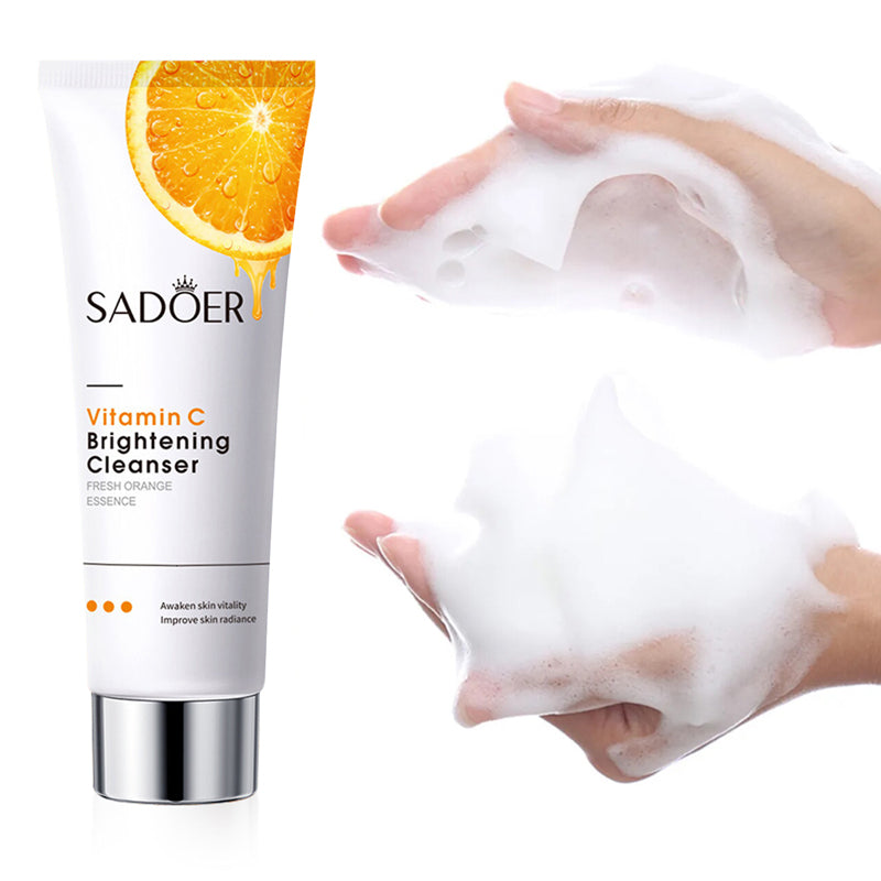 Vitamin C Face Cleansers 100g Skin Care Cleaner Shrink Pore Deep Cleaning Care Skin Rejuvenation moisturizing Face Wash Oil Control