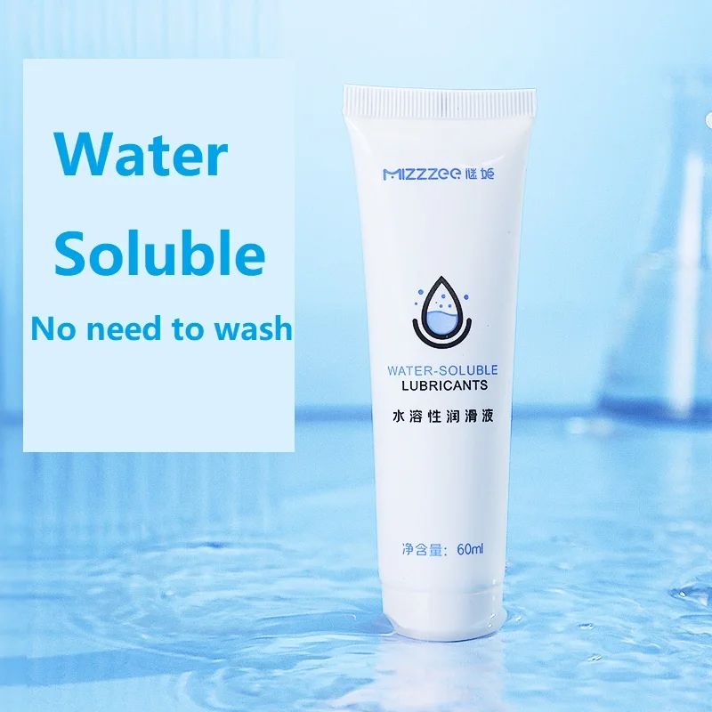 60ml Water Based Sex Lube Long Lasting Lubricant Edible Massage Body Oil Anal Gel Adult Toys for Sex for Women Men Valentine Gift for Girlfriend Wife