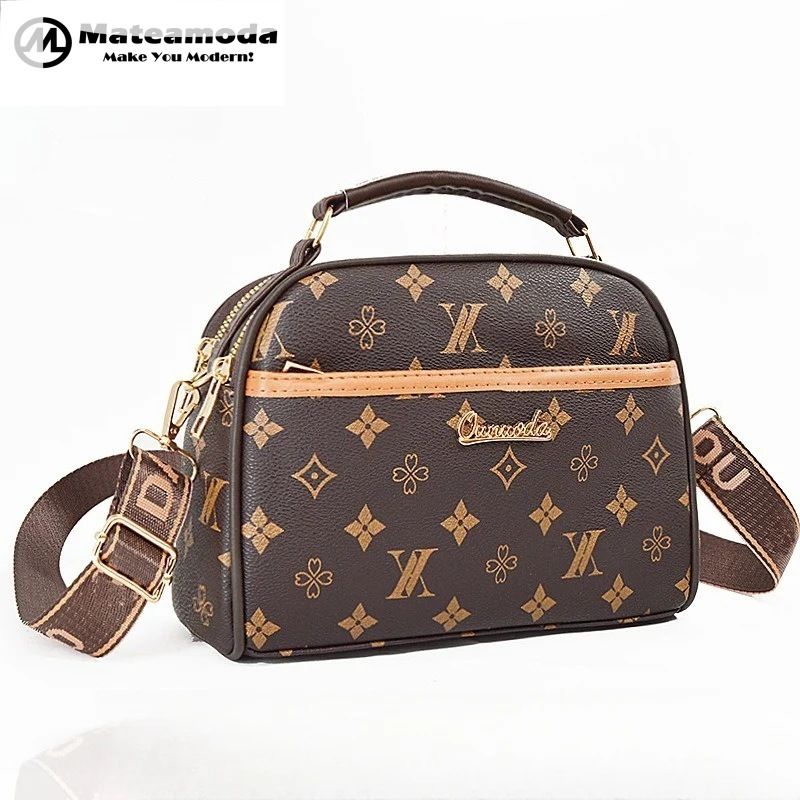 Mateamoda Modern Monogram Boston Satchel Crossbody Bag