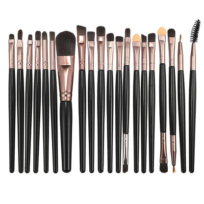 20PCS Professional Makeup Brushes Set Foundation Eyebrow Eyeliner Blush Cosmetic Brushes Concealer Brushes Eye Shadow Blending Liner Make Up Brush Kit