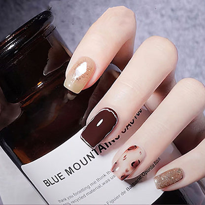 Fashion fake nail patch Wearable Nail patch Reusable nail patch wearable nail removable nail patch finished