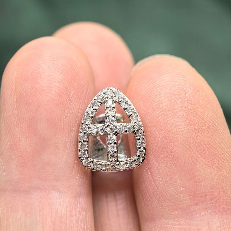 single grillz tooth cap man/woman valentine gift for her/women ice grillz mouth for men/women hip hop rapper body jewelry accessories party costume easter festival gift for girl friends