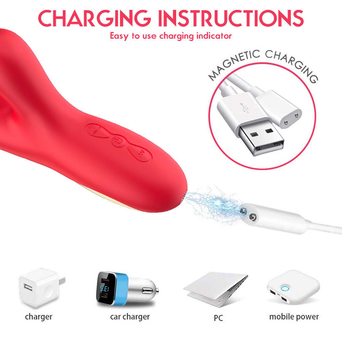 Flapping Vibrator Dildo G Spot Rabbit Clitoris Vibrator with 7 Sucking modes 7 Vibration 7 Flapping Modes for Clit Nipples Anal Multi Stimulation Rechargeable Adult Sex Toys for Women Couples