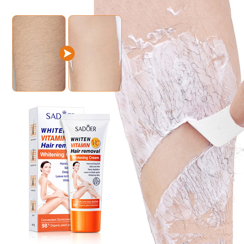 VC Hair Removal Cream Fast Painless Body Care Women Men Quick Hair Removal cream Armpit Legs Underarms 60g
