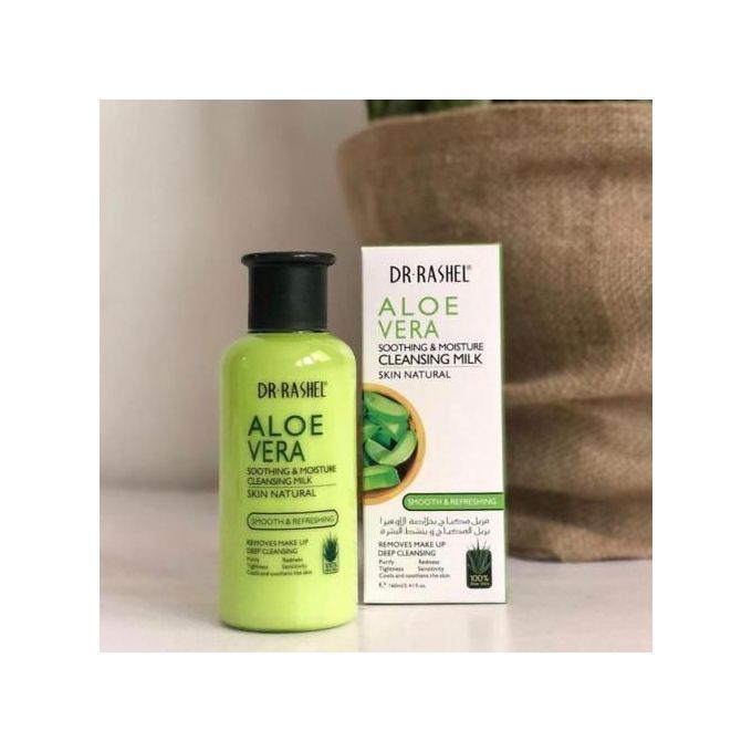 Dr. Rashel Aloe Vera Soothing & Moisture Cleansing Milk - Make-up Remover, Purify, Tightens, Moisturizing, Smoothen Natural Skin Care