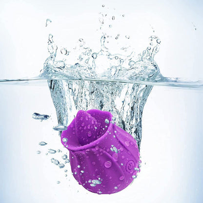 Rose Tongue Licking Vibrator Sex Toy Clitoral Sucker Clit Nipples Anal Stimulator Compact Adult Foreplay Solo Play Game Masturbation Gift for Women Ladies Couples