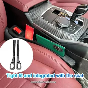 1 Pair Universal Car Seat Gap Plug Strip Side Seam Car Gap Filler Leak Proof Seat Gap Storage Organizer Interior Decoration