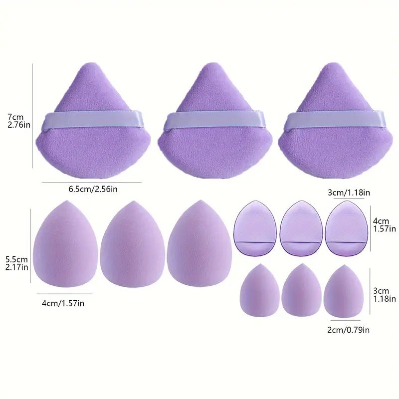 12pcs Beauty Egg Makeup Blender Cosmetic Puff Makeup Sponge Cushion Foundation Powder Sponge Beauty Tool Women Make Up Accessories