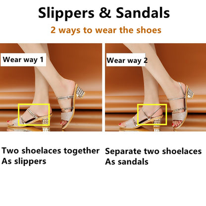 Shoes Women Shoes Sandals Ladies Shoes Mid Heels Thick Heels Chunky Heel Bling Shoes Wedding Shoes