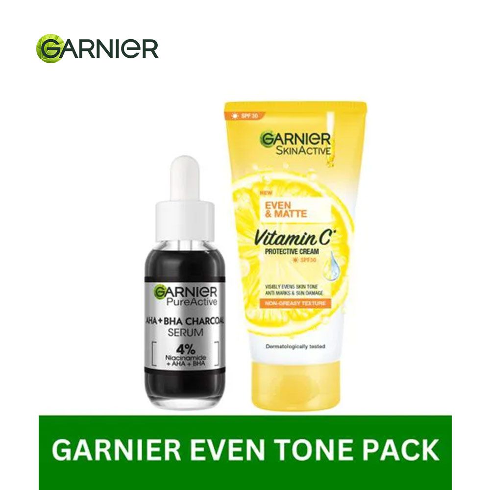 【Discounted】Garnier Charcoal Serum + Even & Matte UV Protection SPF 30