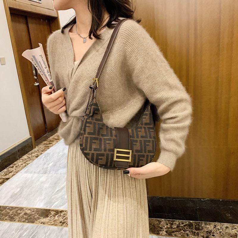 Mateamoda Refined Monogram Hobo Shoulder Bag