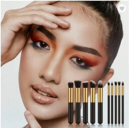 women extr large 10pcs Makeups bag kit Brushes Powder/EyeShadow Makeup brushes kit set Beauty Set