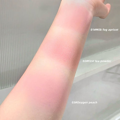 Air sensitive blush pink matte high gloss cosmetic puff natural nude makeup low saturation makeup