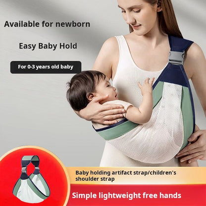 Baby Backpack Lightweight Baby Hug Artifact Front Hug Baby Strap Multifunctional Simple Strap for Newborns Baby Strap Baby Backpack Baby Hug Artifact Summer