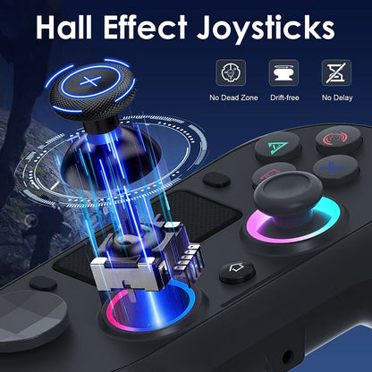 P4 Game Controller Wireless Bluetooth PC Joystick Six-axis Dual Four-vibration Gamepad Console With Light Game Console Game Pad For Android IOS Phone PC Tablet TV Box Game Accessories