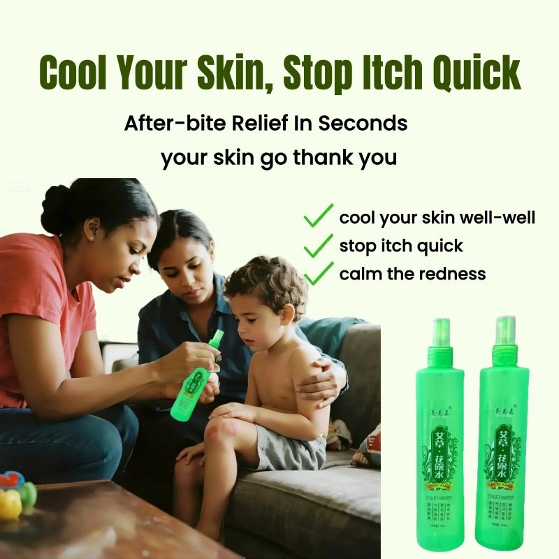 2pcs Natural Herbal Mosquito Repellent Spray Florida Water Cool Body Spray Anti-Mosquito Bites Anti-itch Repel Mosquitoes Relieve Itching Antibacterial Care Skin Feels Fresh Scent Childcare SkinCare