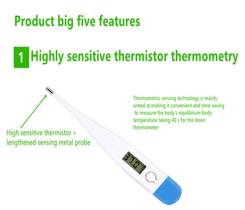 Precision Household Thermometer Digital Baby/Adult thermometer LCD Temperature Measurement Baby Heating Oral Thermometer Tools Care Baby Child Infant Kids & Maternity Products