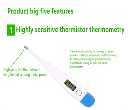 Precision Household Thermometer Digital Baby/Adult thermometer LCD Temperature Measurement Baby Heating Oral Thermometer Tools Care Baby Child Infant Kids & Maternity Products