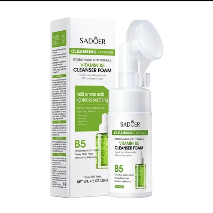 Cleansing Foam With Vitamin B5 And Amino Acids, Facial Cleanser, Facial Mousse, Facial Cleansing Foam For Deep Cleansing, Protects And Repairs The...