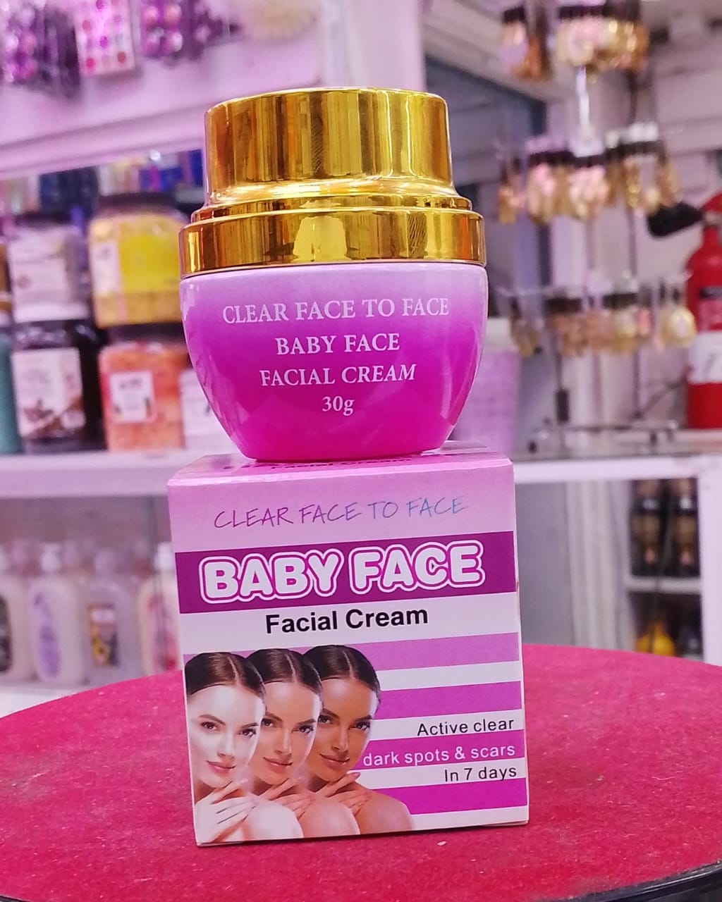 Clear face to face baby face facial cream