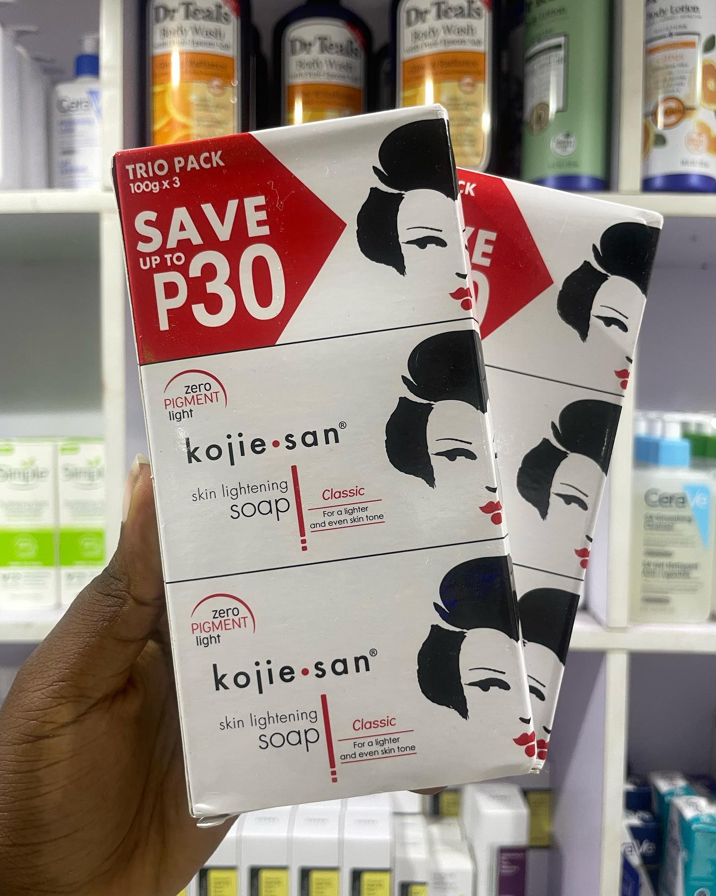 3 Packs Kojie San Original Kojic Acid Skin brightening & Lightening Soap for Men and Women orange flavour (65g Bars- Pack of 3) Philippines Imported Dermatologically Tested Paraben Free