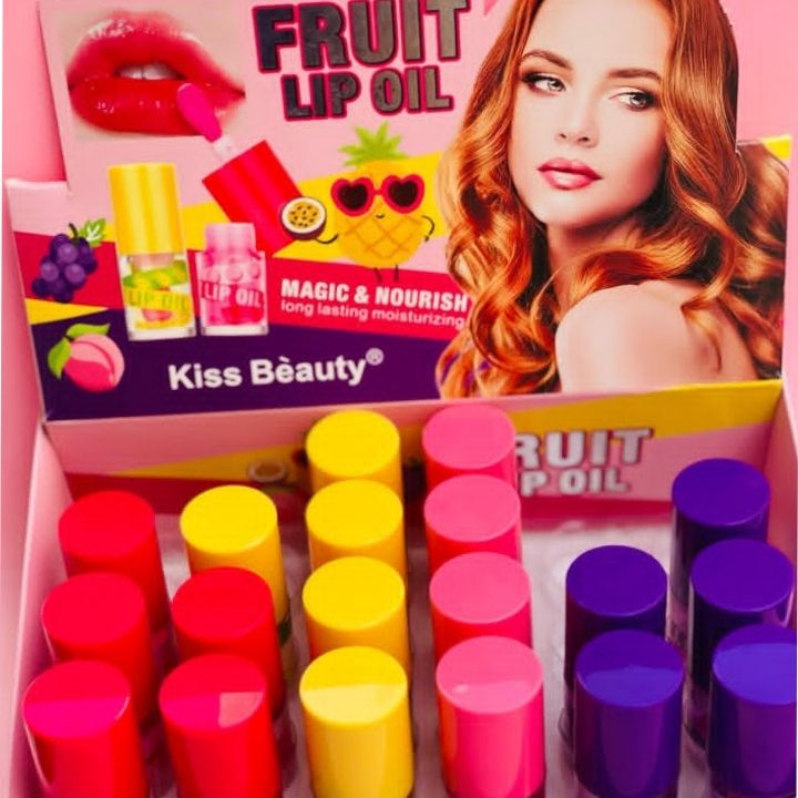 1pc Magic Lip Oil Fruity Kiss Beauty Makeup Hydrating Plumping Lip Gloss Coat For Cute Makeup Lipsticks Tinted Clear Serum Fruit Pineapple Grape Peach Lip Balm Oils Cosmetics