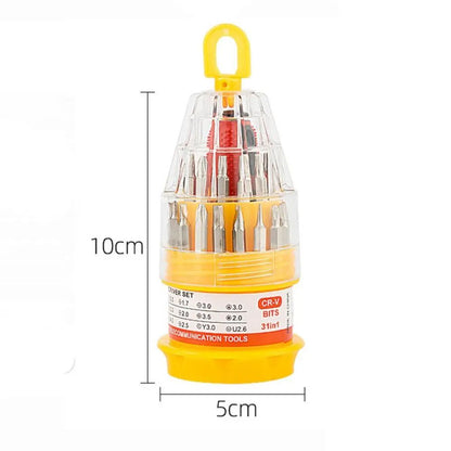 31 in 1 Mini Screwdriver Set Disassemble Repair Tool Kit Screwdriver Kits Maintenance Driver Screw Batch Pagoda Type