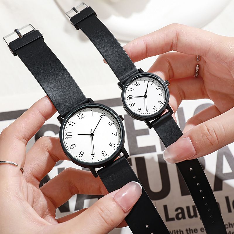 2 PCS/Set New Style Brand Versatile Fashion Simple Niche Fashion Student Men And Women Watch High-Looking Couple Watch