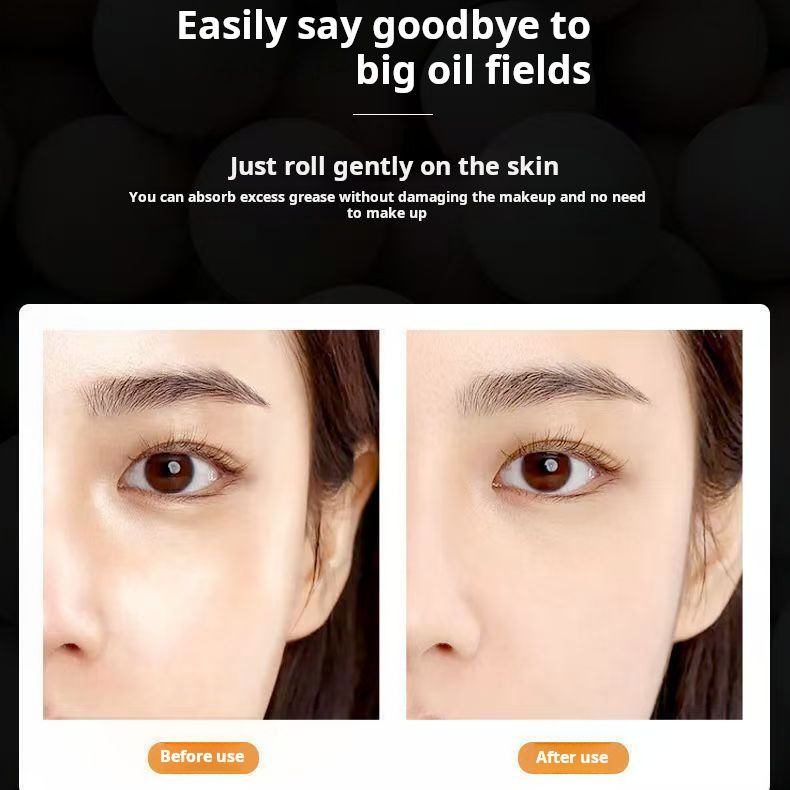 Ultra volcanic stone oil absorbing ball, oil absorbing ball, pore shrinking makeup, oil removal, oil absorption and beauty stick, portable