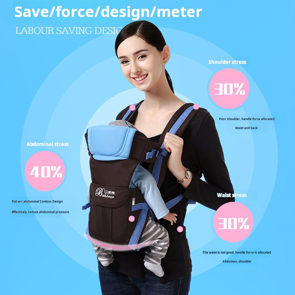 Dual shoulder baby carrier, baby backpack, mother and baby travel, dual shoulder baby carrier, multi-functional newborn carrier, universal for all seasons, portable baby carrier for outdoor use