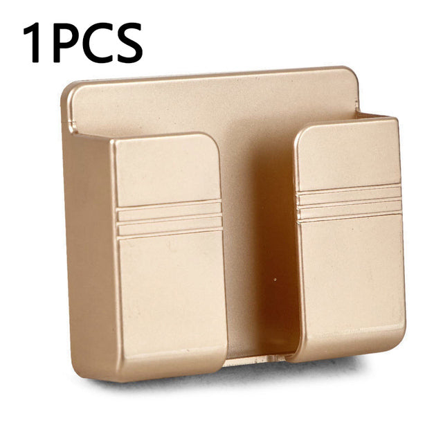 Mobile Phone Holder Wall Mounted Organizer Storage Box Wall Charger Hook Cable Charging Dock Multifunction Holder Stand