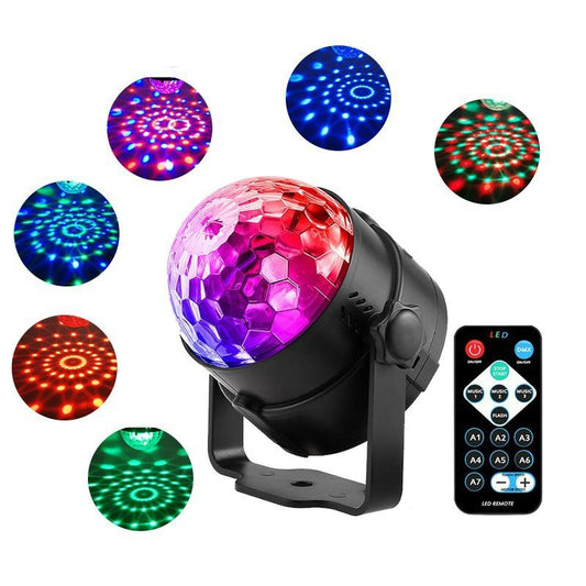 Party Lights with Remote Control Dj Lighting, Disco Ball Strobe Lamp 7 Modes Stage Light for Home Room Dance Parties Birthday Karaoke Halloween Christmas Decorations