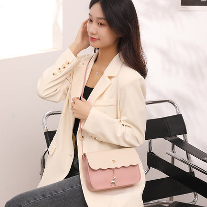 Fashion Lady Simple Shoulder cute deer Bag Classic Handbag PU Leather Handbags Sling Bags Crossbody Bags FOR Ladies Gift