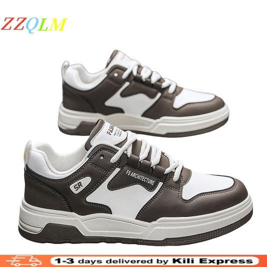 Sneakers Casual Plank Shoes Light Men Breathable Non-slip Trend New Men's Shoes Brown