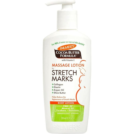Cocoa Butter, Dermatologist Approved Massage Lotion For Stretch Marks (pregnancy safe)
