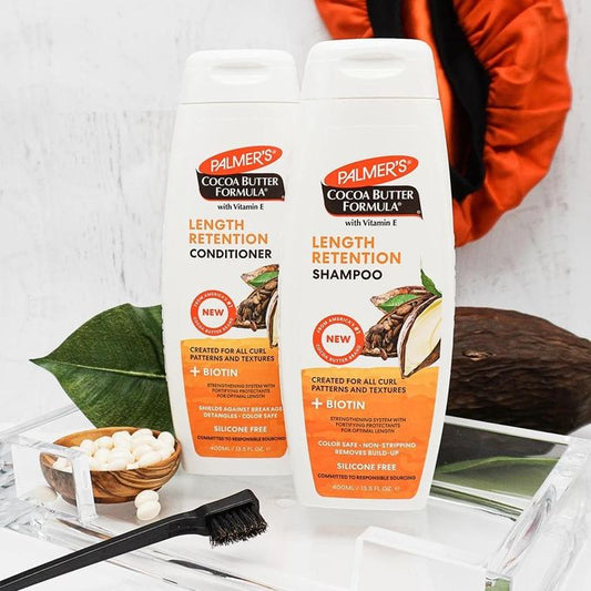 cocoa butter length retention shampoo and conditioner
