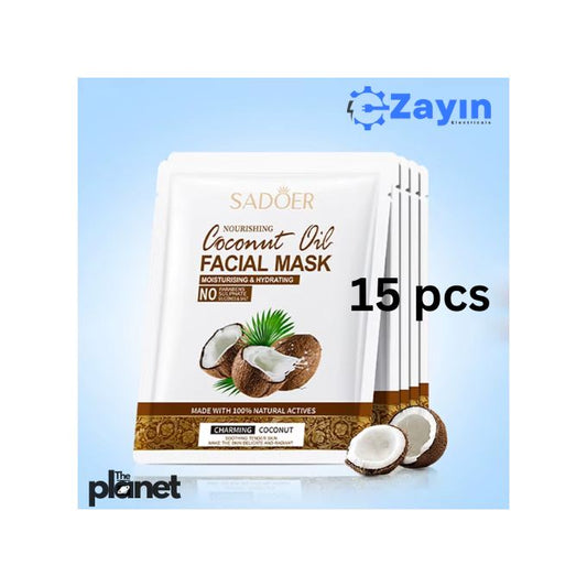 Coconut Oil Hydration Mask Deep Moisturizing Coconut Face Pack Coconut Facial Repair Mask Tropical Coconut Skin Treatment Nourishing Coconut Cream...