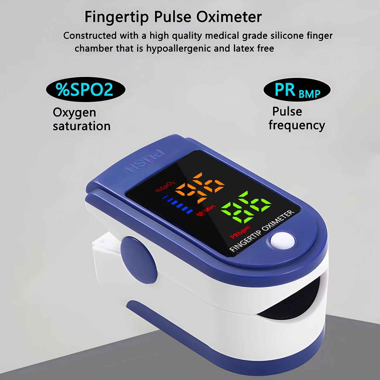 Portable Finger Pulse Oximeter Blood Oxygen Heart Rate Saturation Meter Fingertip Oximetro De Dedo Saturometro Spo2 PI TFT moni