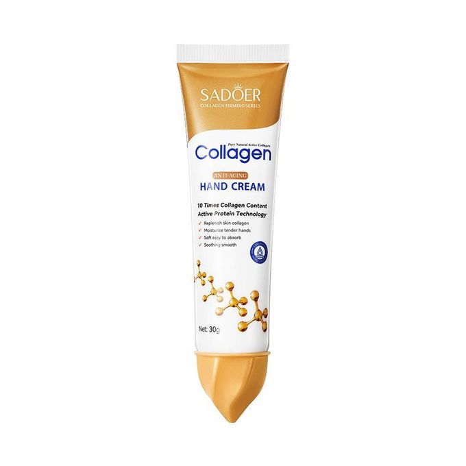 Collagen anti-aging hand cream with Hyaluronic Acid & Niacinamide Softens smoothens improves dry hands