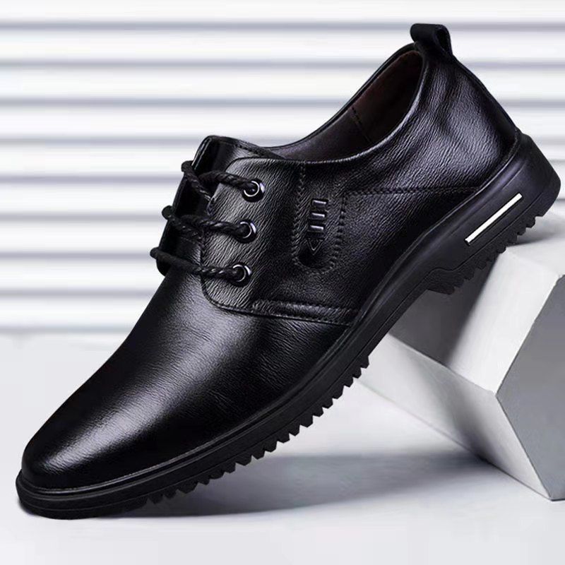 Work Shoes Breathable Casual Shoes Men's Shoes Oxfords Business Formal Soft Soles Top Shoes Men Lace up Casual Derby Shoes