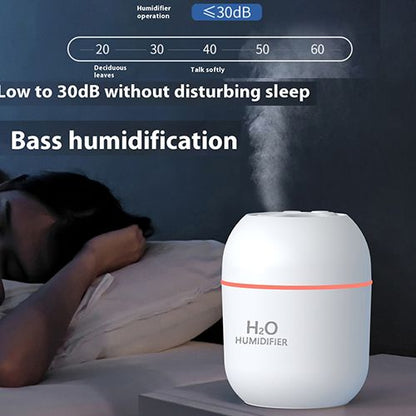 Air Humidifier Cute Aroma Diffuser With LED Night Light Cool Mist Humidifiers For Bedroom Home Car Plants Purifier Humificador Home Appliances
