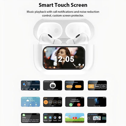 A9 For Small Ears TWS Macaronian Pods Full color touch smart screen series Wireless Earpods Bluetooth Earphone for android&ios Pods Earbuds