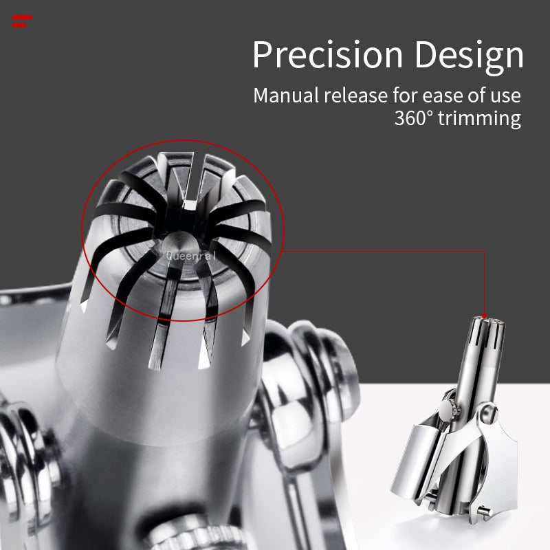 New Nose Hair Ear Trimmer For Men Stainless Steel Manual Washable Portable hair remover Nose Vibrissa Razor Shaver